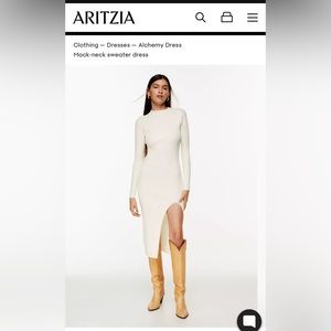 Aritzia mock neck sweater dress. Size small